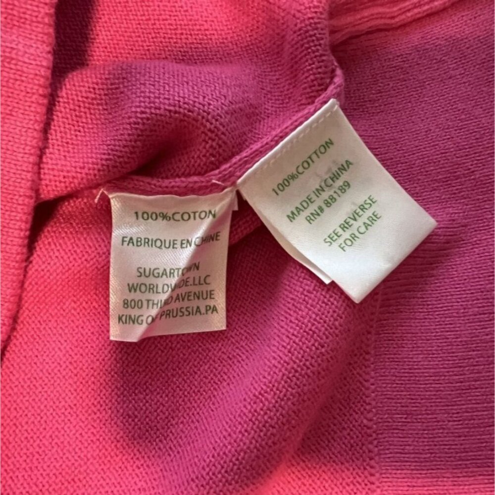 Lilly Pulitzer Mini Maria Pullover Sweater Girls Capri Pink Worth Stripe Size M - Picture 5 of 11